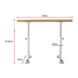Wooden Portable Ballet Bar Stretch Barre Dance Bar 1.5M Freestanding Ballet Bar - Extra Image