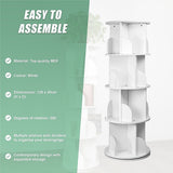 360-degree Rotating 4 Tier Display Shelf Bookcase Organiser - Extra Image