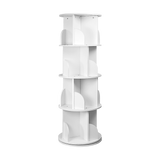 360-degree Rotating 4 Tier Display Shelf Bookcase Organiser - Top-Down View