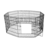 24 8 Panel Pet Dog Playpen Puppy Exercise Cage Enclosure Fence Play Pen