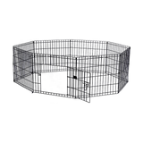 24 8 Panel Pet Dog Playpen Puppy Exercise Cage Enclosure Fence Play Pen - 45-Degree Angle