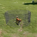 24 8 Panel Pet Dog Playpen Puppy Exercise Cage Enclosure Fence Play Pen