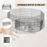 24 8 Panel Pet Dog Playpen Puppy Exercise Cage Enclosure Fence Play Pen - Close-Up Angle