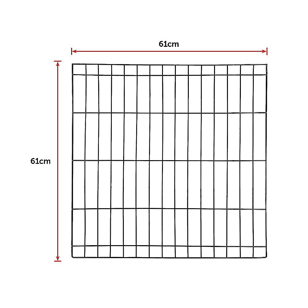 24 8 Panel Pet Dog Playpen Puppy Exercise Cage Enclosure Fence Play Pen