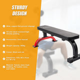 Fitness Flat Bench Weight Press Gym Home Strength Training Exercise