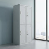 Four-Door Office Gym Shed Storage Locker - Front View