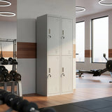 Four-Door Office Gym Shed Storage Locker - Close-Up Angle