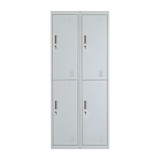 Four-Door Office Gym Shed Storage Locker - Rear View