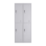 Four-Door Office Gym Shed Storage Locker - Rear View