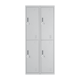 Four-Door Office Gym Shed Storage Locker - Top-Down View