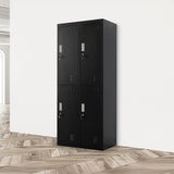 Four-Door Office Gym Shed Storage Locker - Front View