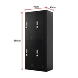 Four-Door Office Gym Shed Storage Locker - Extra Image