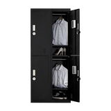 Four-Door Office Gym Shed Storage Locker - Close-Up Angle