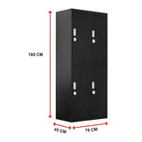 Four-Door Office Gym Shed Storage Locker - Extra Image