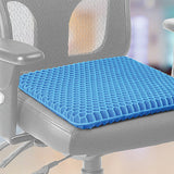 Gel Chair Seat Cushion For Lower Back Pain Pressure Relief Wheelchair Car Office - Front View
