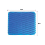 Gel Chair Seat Cushion For Lower Back Pain Pressure Relief Wheelchair Car Office - Low Angle