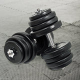 50KG Dumbbell Adjustable Weight Set - Rear View