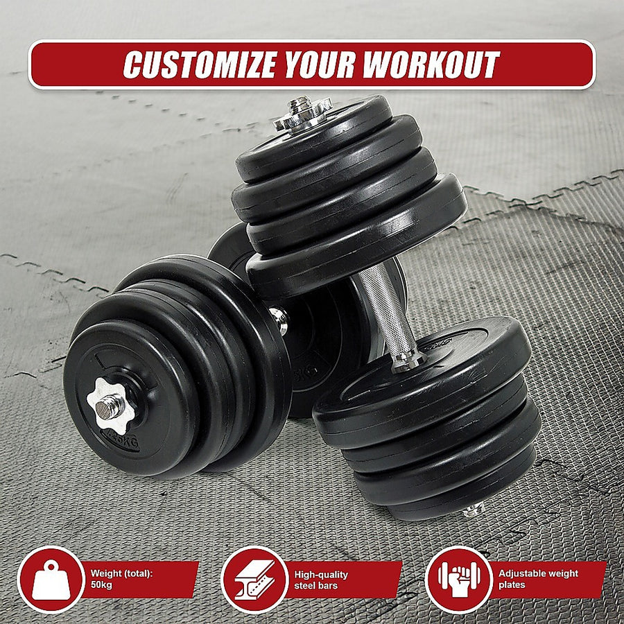 50KG Dumbbell Adjustable Weight Set, image 8