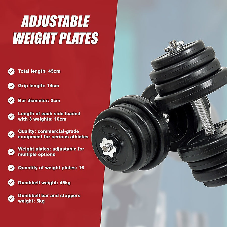 50KG Dumbbell Adjustable Weight Set, image 9