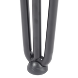 Set of 4 Industrial 3-Rod Retro Hairpin Table Legs 12mm Steel Bench Desk - 11cm Black - Rear View