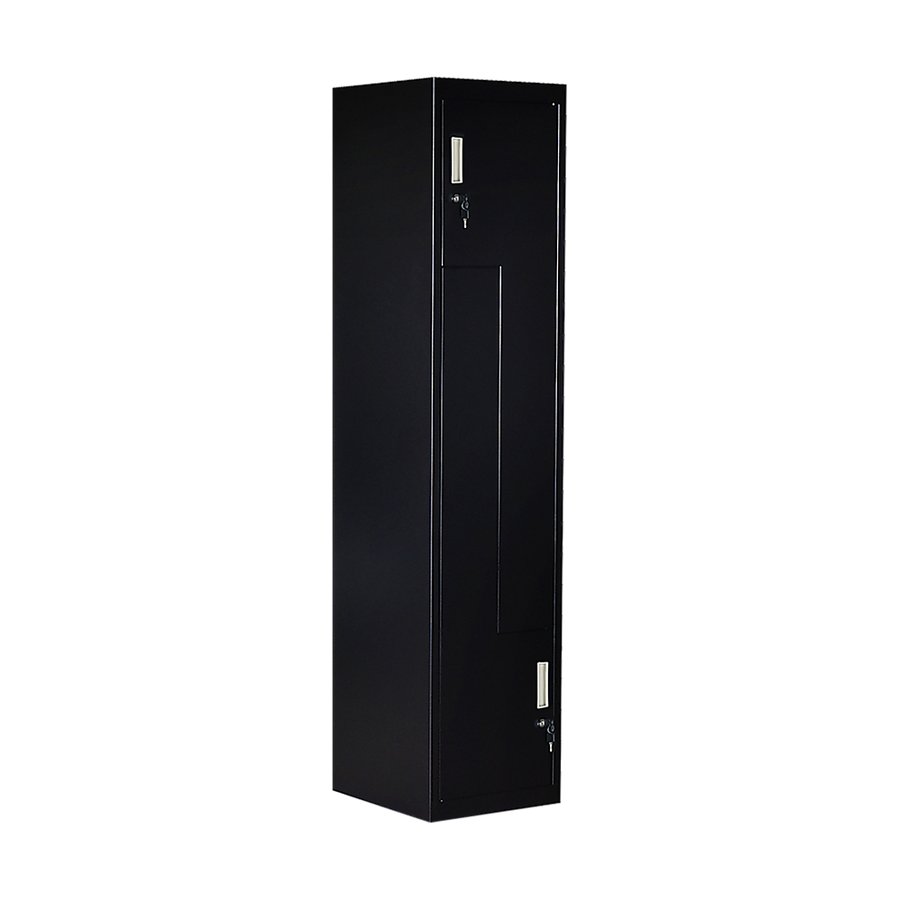 Black Two-Door L-shaped Office Gym Shed Storage Lockers