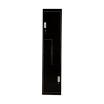 Black Two-Door L-shaped Office Gym Shed Storage Lockers