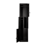 Black Two-Door L-shaped Office Gym Shed Storage Lockers