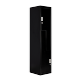 Black Two-Door L-shaped Office Gym Shed Storage Lockers - 45-Degree Angle