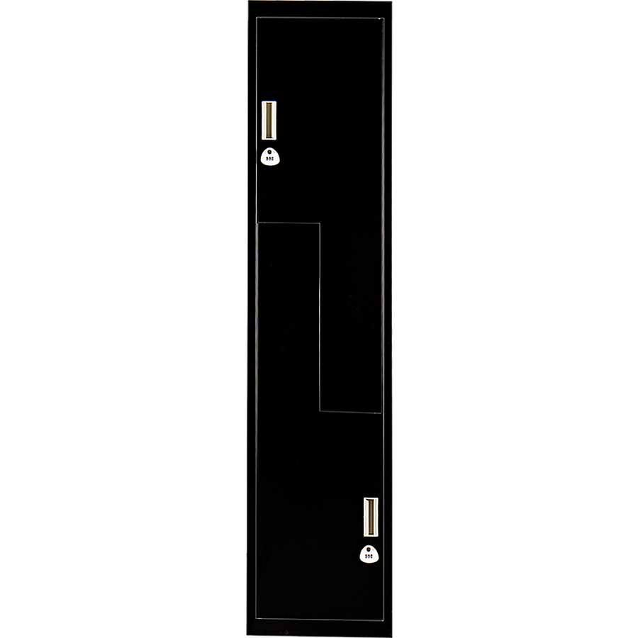 Black Two-Door L-shaped Office Gym Shed Storage Lockers, image 8