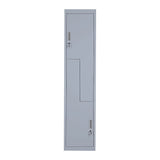 Grey Two-Door L-shaped Office Gym Shed Storage Lockers
