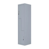 Grey Two-Door L-shaped Office Gym Shed Storage Lockers
