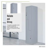 Grey Two-Door L-shaped Office Gym Shed Storage Lockers - Extra Image