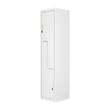 Grey Two-Door L-shaped Office Gym Shed Storage Lockers