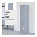 Grey Two-Door L-shaped Office Gym Shed Storage Lockers - Extra Image