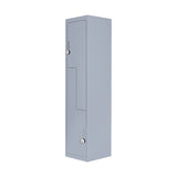 Grey Two-Door L-shaped Office Gym Shed Storage Lockers