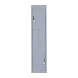 Grey Two-Door L-shaped Office Gym Shed Storage Lockers