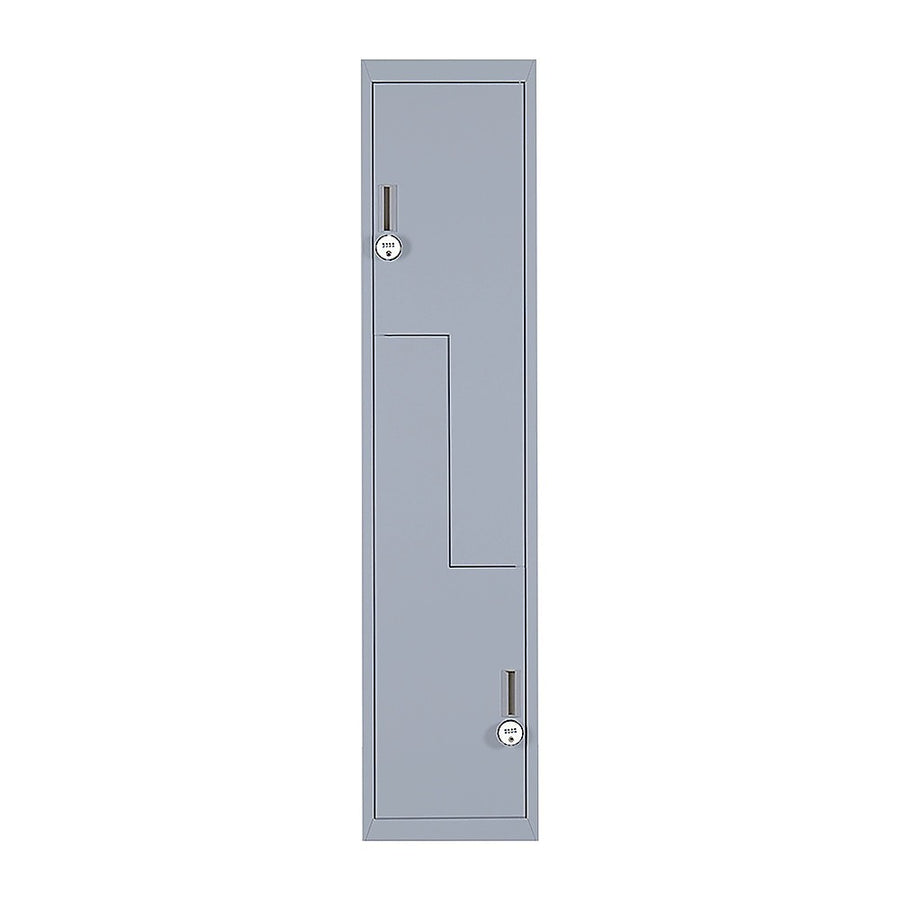 Grey Two-Door L-shaped Office Gym Shed Storage Lockers, image 4