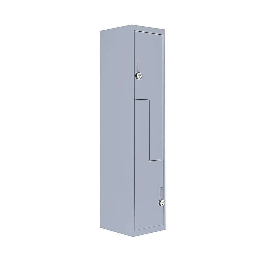 Grey Two-Door L-shaped Office Gym Shed Storage Lockers, image 5