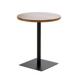 Steel Square 45cm Restaurant Cafe Office Table Base Leg - Top-Down View