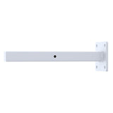 20cm Floating Shelf Brackets Industrial Metal Shelving Supports 4-Pack - White - Side View