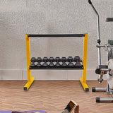 2 Tier Dumbbell Rack for Dumbbell Weights Storage - Close-Up Angle