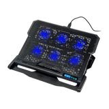 Laptop Cooling Pad with Adjustable Fan Stand – Fits 11" to 17" Notebooks