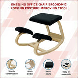 Kneeling Office Chair Ergonomic Rocking Posture Improving Stool - Side View
