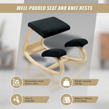 Kneeling Office Chair Ergonomic Rocking Posture Improving Stool - Low Angle