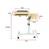 Computer Desk Home Folding Adjustable Removable Laptop Notebook Working Table - Low Angle
