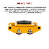 Heavy Duty Machine Dolly Skate Machinery Roller Mover Cargo Trolley 6T - Extra Image