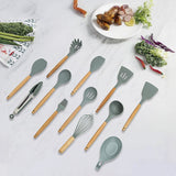 13x Kitchen Utensils for Cooking Baking Silicone Set - Front View