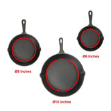 Pre Seasoned Cast Iron Skillet Fry Pan Set 3 Pcs Frying Pan Set - Extra Image