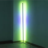 Modern - Colour RGB - Minimalist LED Corner Floor Lamp - White - Mood Lighting - Top-Down View