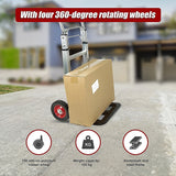 100kg Trolley Folding Hand Truck Sack Barrow - Close-Up Angle